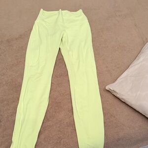 lululemon athletica Light Yellow/Lime green Leggings